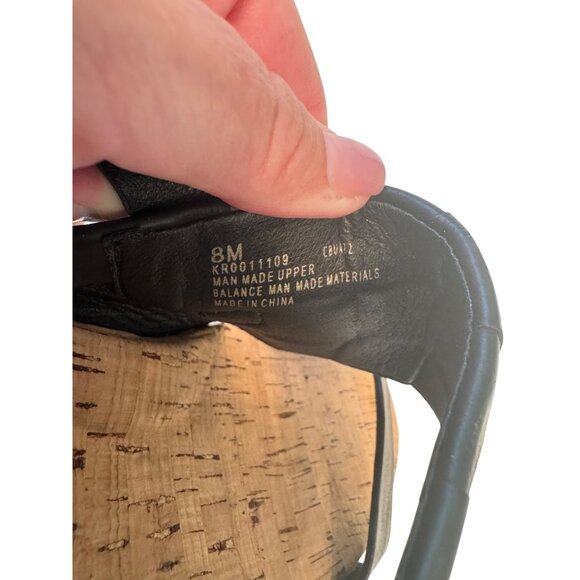 Kork Ease Fraya Platform Sandal Size 8 Black Leather Open Toe NWOB Buckle NWOB - Picture 4 of 11